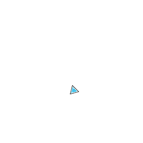 functionalfit logo blue fly triangle Sticker