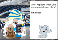 Leaving On A Jet Plane Gnome GIF