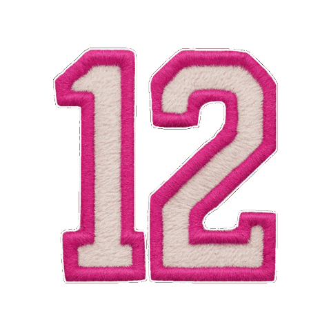 12 Sticker by Customnumbered