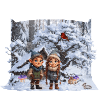 Winter Falling Snow Sticker