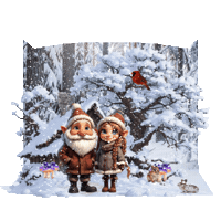 Winter Falling Snow Sticker