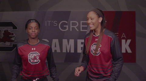 High Five South Carolina GIF by gamecocksonline