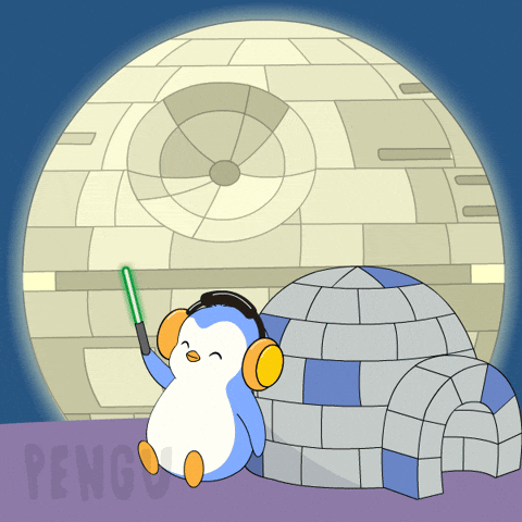 Listen Death Star GIF by Pudgy Penguins