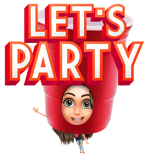 Lets Party Makenajordison Sticker by Genies