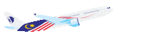 Plane Tap Here Sticker by Malaysia Airlines