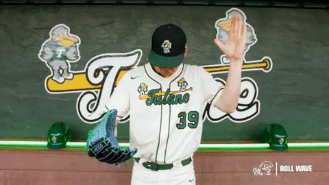 College Baseball Dylan GIF by GreenWave
