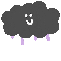 Lidiacals lluvia nube lidiacals Sticker