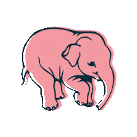 Bar Elephant Sticker by Le Rétro Amiens