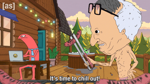 Hot Dog Relax GIF by Adult Swim