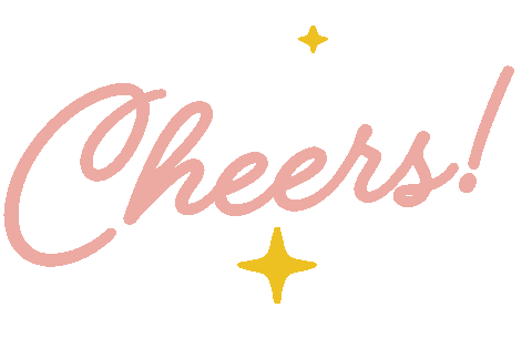 Cheers Text Sticker by The Kitchn
