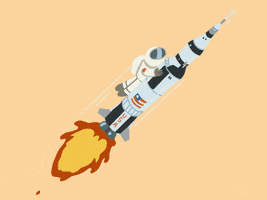 Moon Landing Space GIF