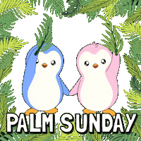Palm Sunday Penguin Sticker by Pudgy Penguins