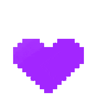 8 Bit Hearts Sticker by VisualTimmy