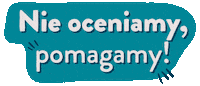 Nie Oceniamy Pomagamy Sticker by Dwie Kreski