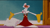 Scared Roger Rabbit GIF