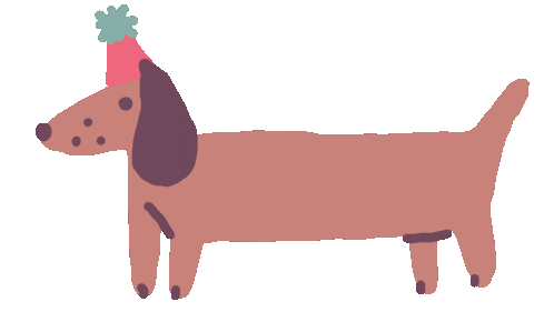 Merry Christmas Dog Sticker by Sara Maese