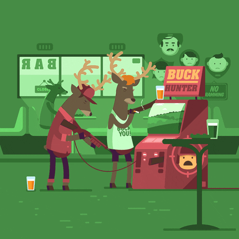 Buck Hunter Drinking GIF by Crispe