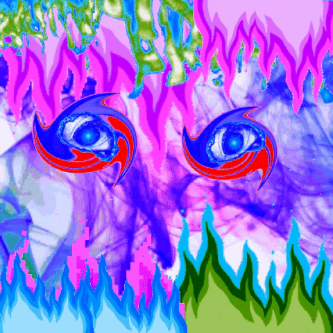 MelyxMeychan giphygifmaker giphyattribution fire eyes GIF