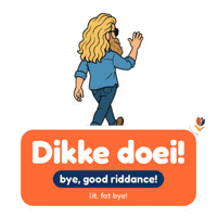dutchfluency bye nederlands bye bye dutch Sticker