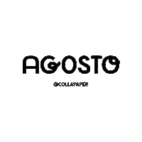 Month Agosto Sticker by COLLA PAPER
