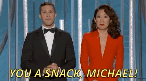 Andy Samberg You A Snack Michael GIF by Golden Globes