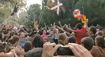 Catalonians Erupt in Celebration as Parliament Votes to Declare Independence From Spain