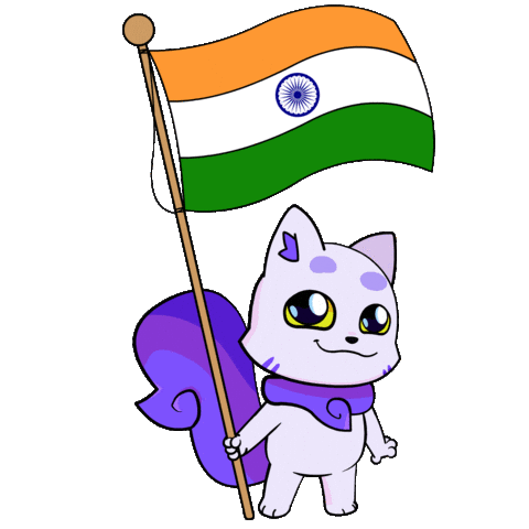 New Delhi India Sticker by Lucky Kat Studios