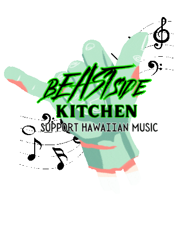 beastsidekitchen giphyupload music food hawaii Sticker