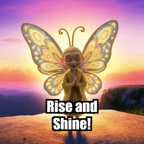 Rise And Shine Travel GIF by BuddhaFlyJourney