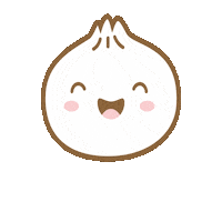 kz_designs cute dumpling happy dumpling baby dumpling happydumpling Sticker