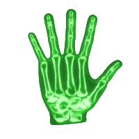Wave Finger Sticker by agenci
