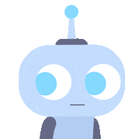 Robot Wtf Sticker by War Room Inc.