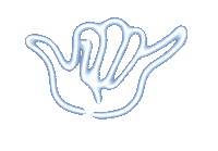 yuruneon hello neon thankyou aloha Sticker