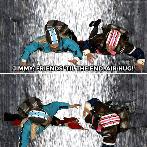 jimmy fallon hug GIF by The Tonight Show Starring Jimmy Fallon