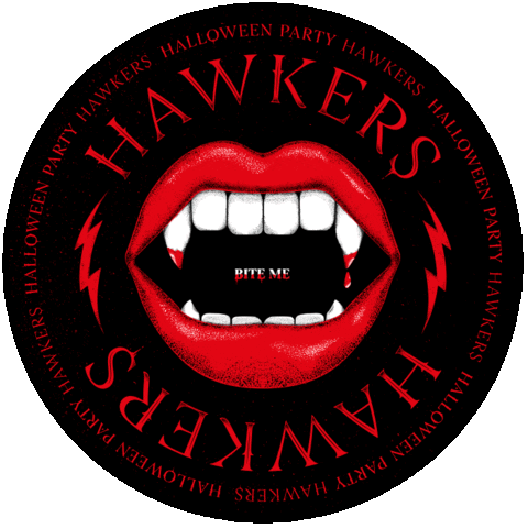 Halloween H Sticker by Hawkersco
