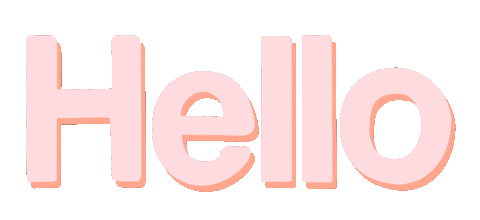 Typography Hello Sticker