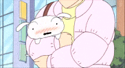 Shinchan anime dog japan pet GIF