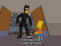 the simpsons superhero GIF