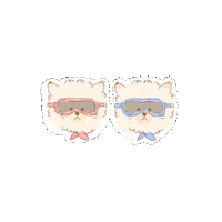Cat Sunglasses Sticker by koimoffee
