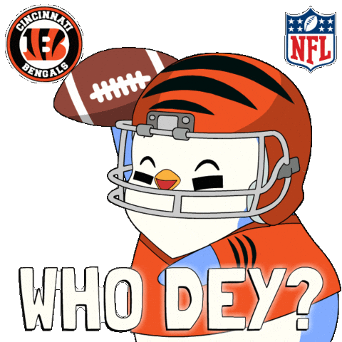 Cincinnati Bengals Dancing Sticker by Pudgy Penguins
