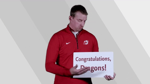 dragons congratulations GIF by Minnesota State University Moorhead