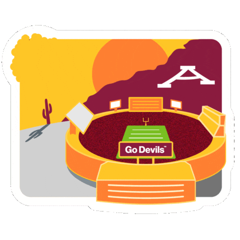 Game Day Sticker by Arizona State University