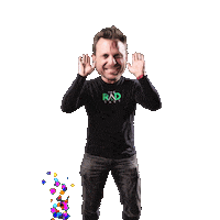 Happy Lets Go Sticker by Ryan Alford