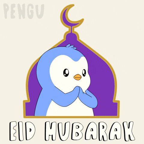 Pray Hari Raya GIF by Pudgy Penguins