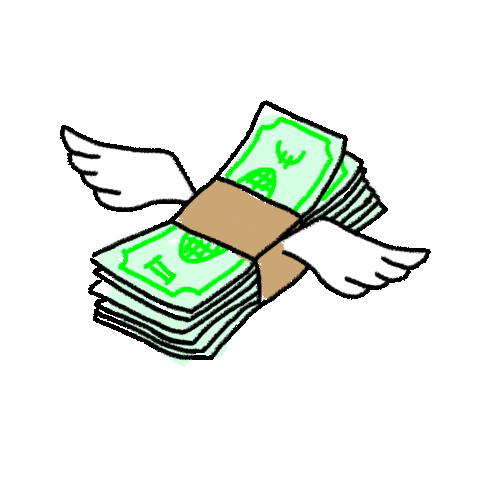 flying easy money Sticker by Kochstrasse™