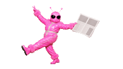 Pink Media Sticker by Vogule Poland