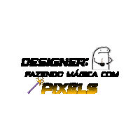 C7WDigital arte designer pixels magica Sticker