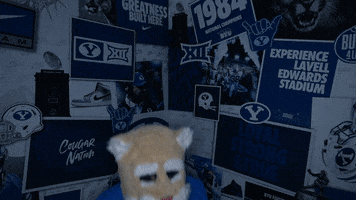 Cosmo Go Cougs GIF by BYU Cougars