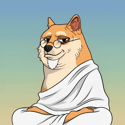 Meditating Shiba Inu GIF by Doge Pound