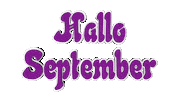 Hallo September 1 Sticker